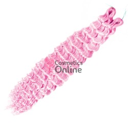Extensie de par afro Deep Water Wave Twist Crochet de 80 cm Cod ADW16 Roz Deschis